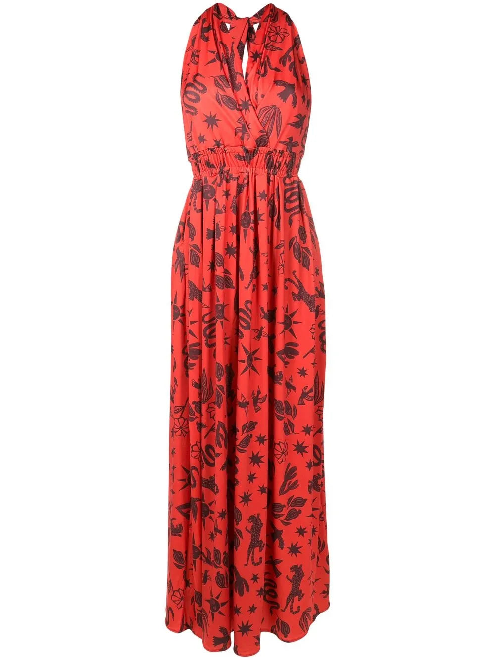 Vênus Estampado Halterneck Dress
