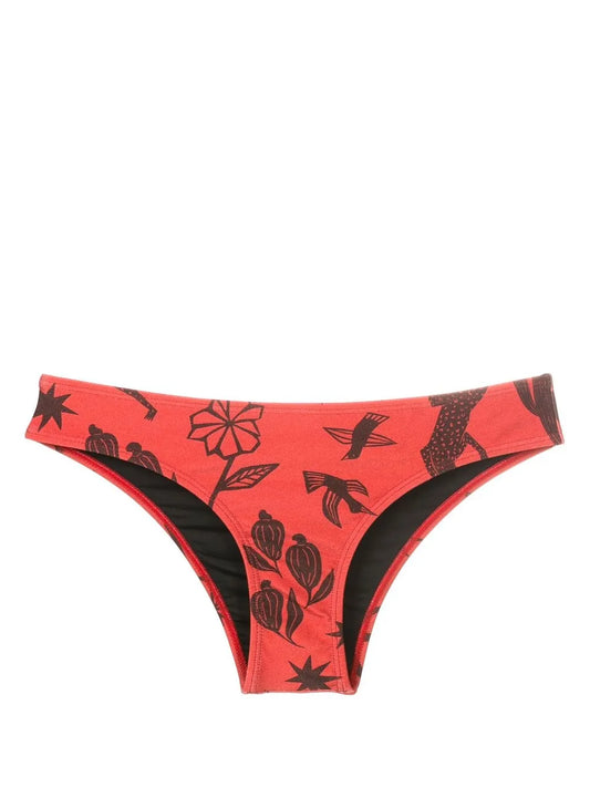 Waikiki Graphic-Print Bikini Bottoms