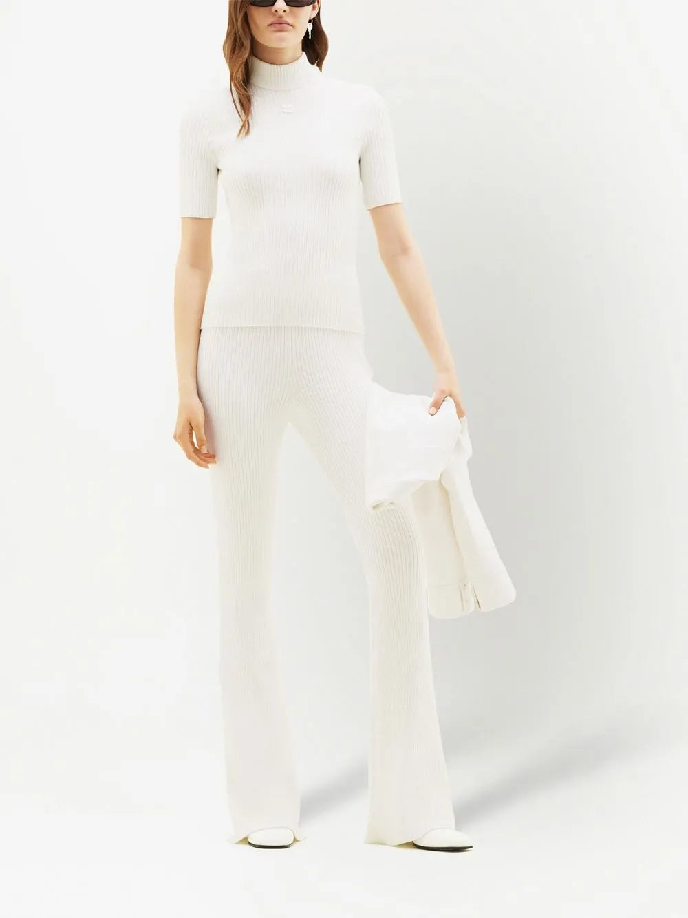 Reediton Ribbed Flared Trousers