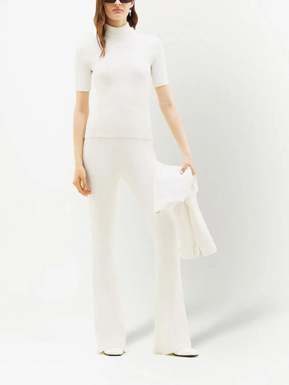 Reediton Ribbed Flared Trousers