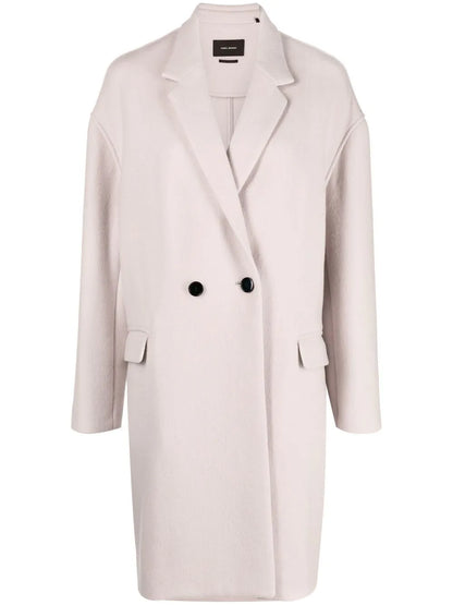 Double-Breasted Midi Coat
