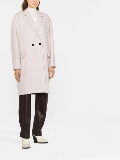 Double-Breasted Midi Coat
