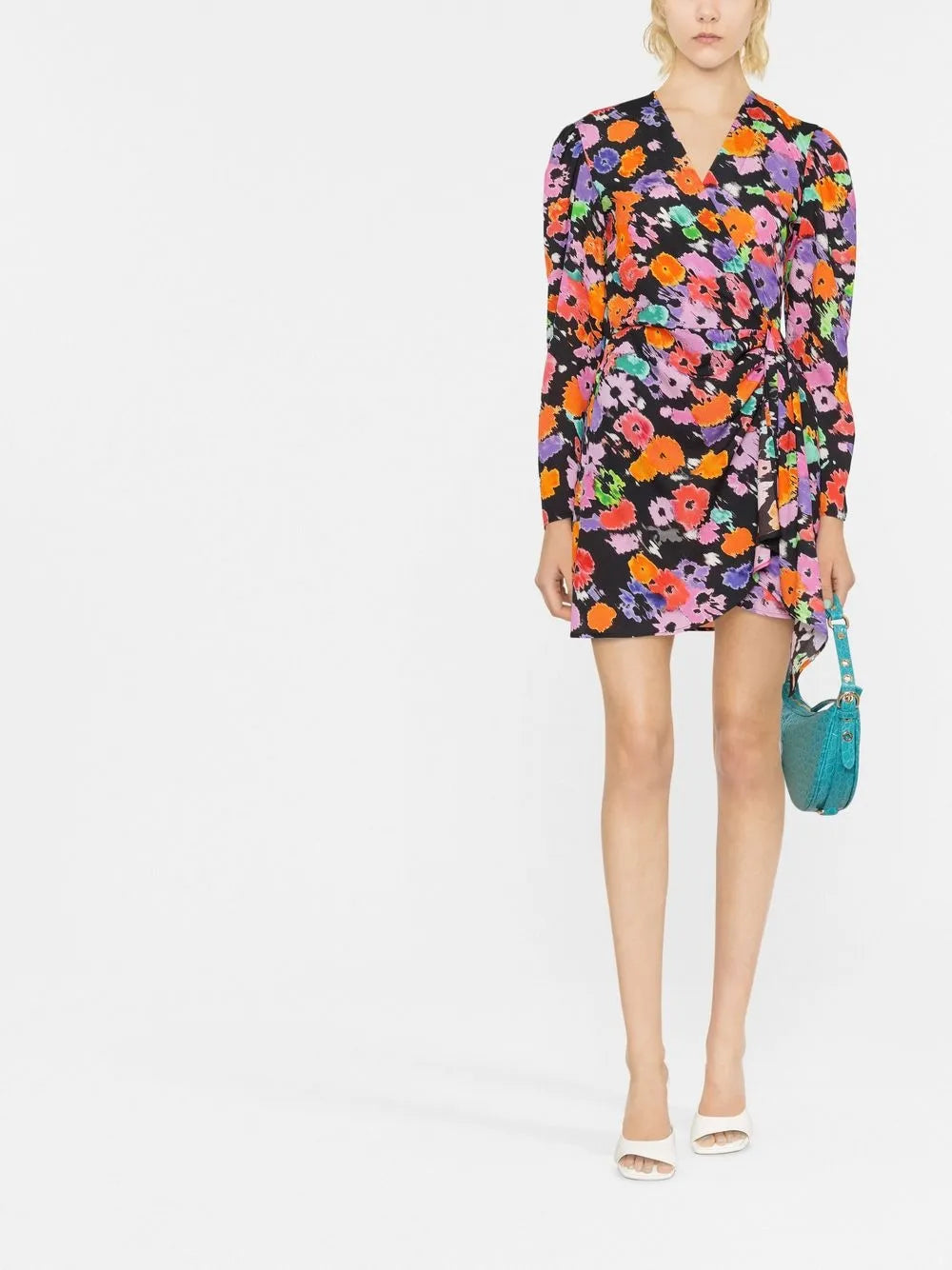 Floral-Print Wrap Dress