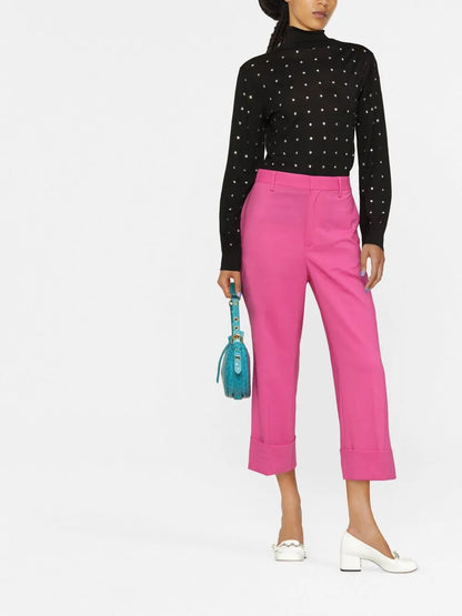 Cropped Tailored Trousers