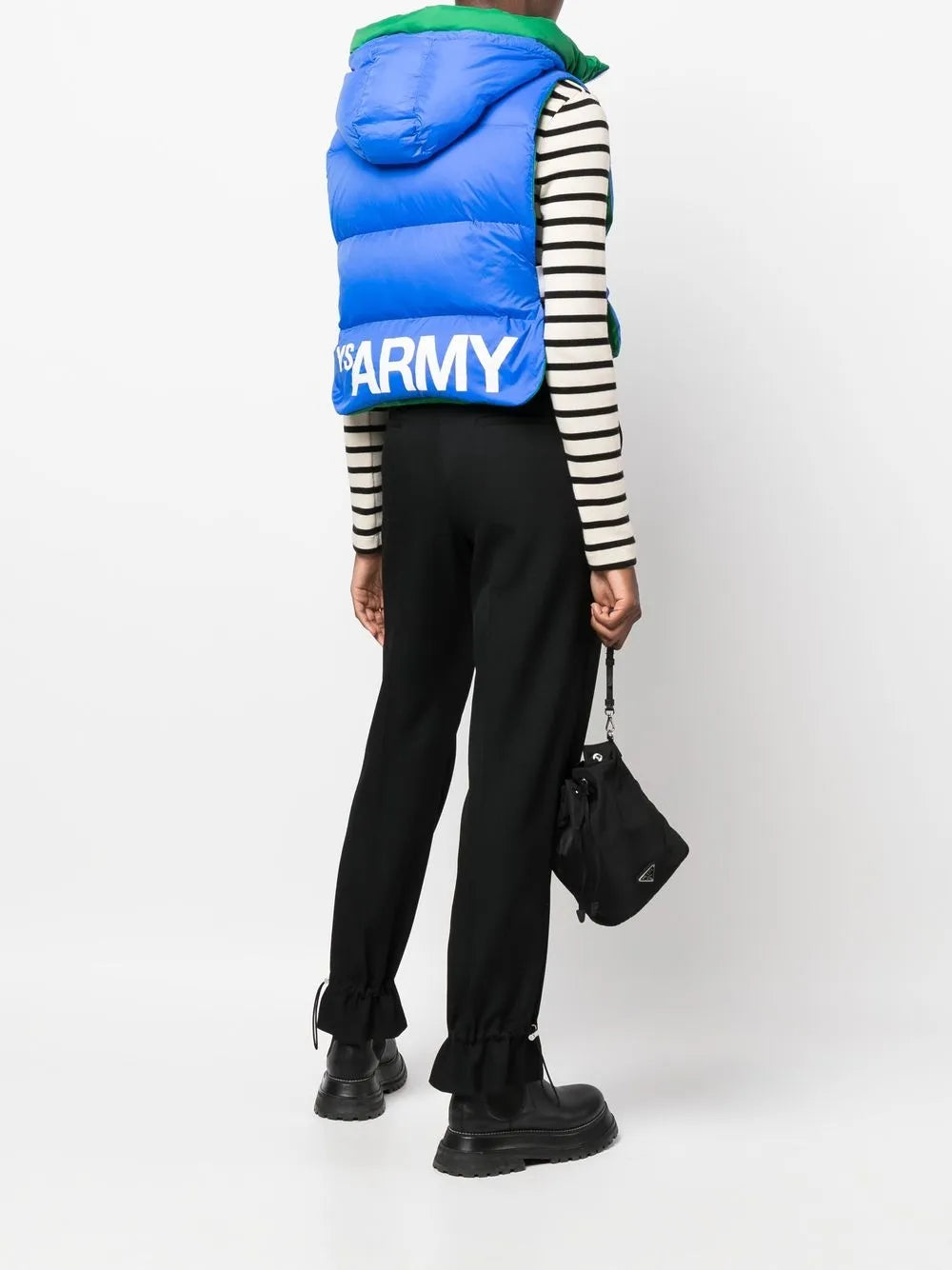 Logo-Print Reversible Padded Gilet