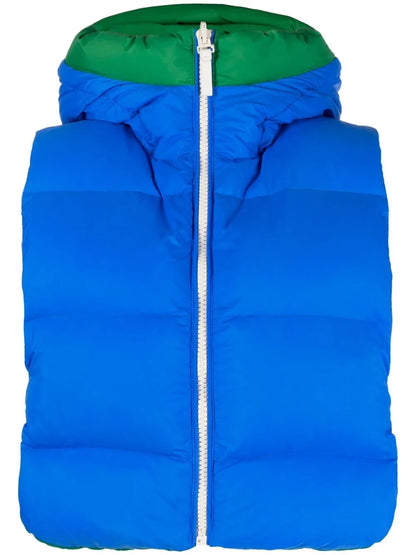 Logo-Print Reversible Padded Gilet
