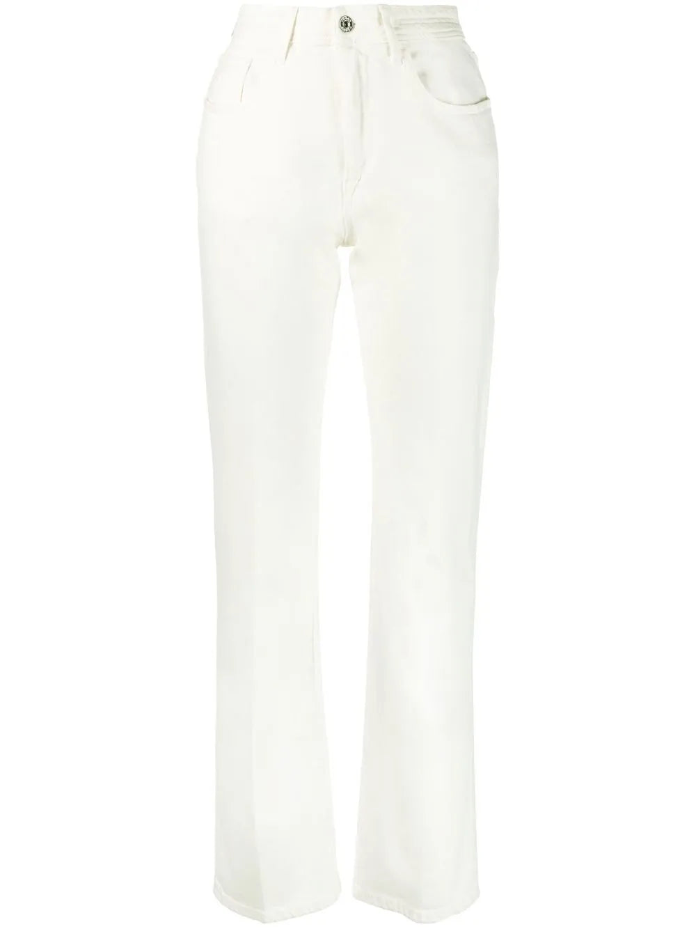 High-Waisted Straight-Leg Jeans