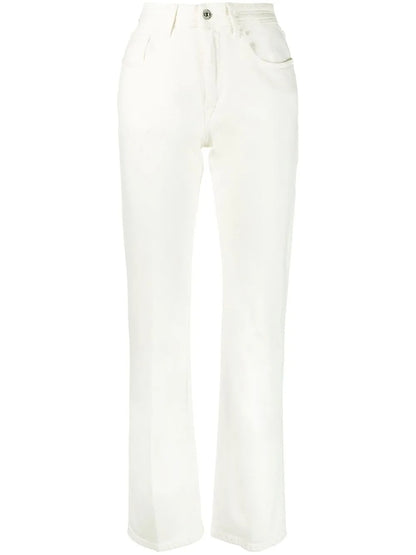 High-Waisted Straight-Leg Jeans