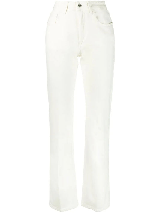 High-Waisted Straight-Leg Jeans