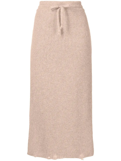Leanne Ribbed-Knit Skirt