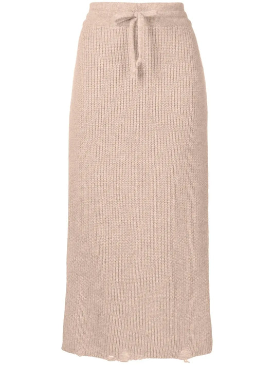 Leanne Ribbed-Knit Skirt