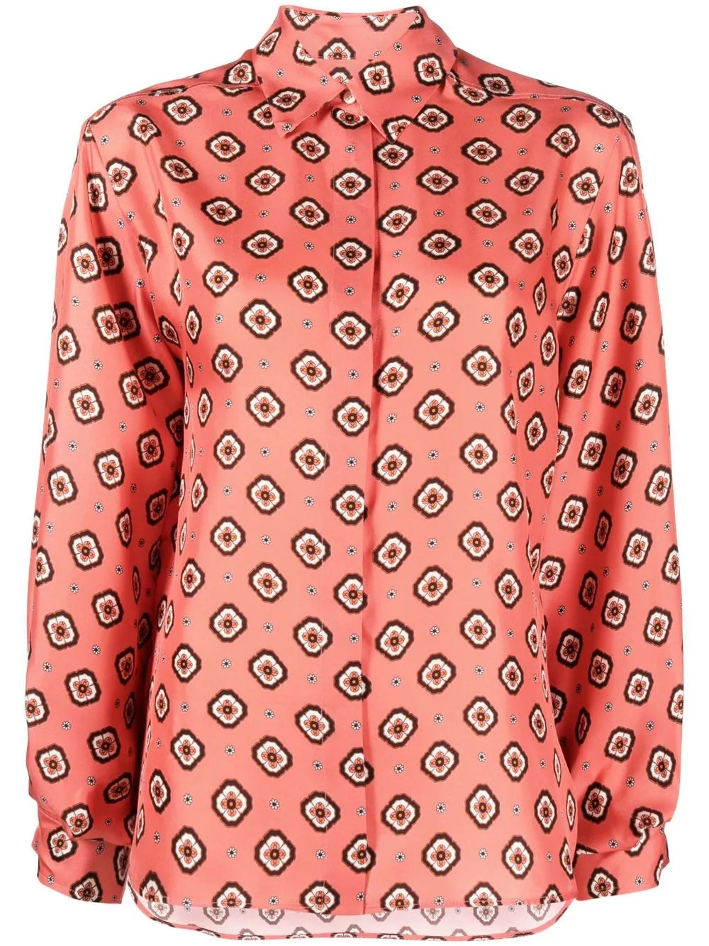 Patterned Silk Shirt