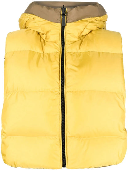 Logo-Print Reversible Padded Gilet