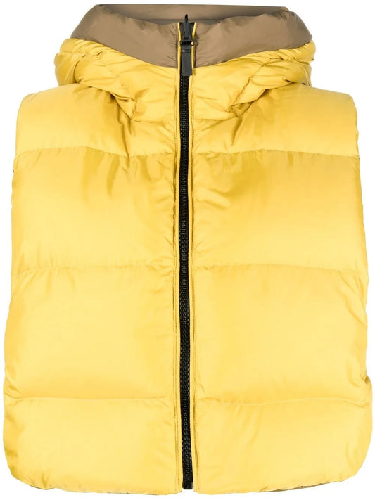 Logo-Print Reversible Padded Gilet