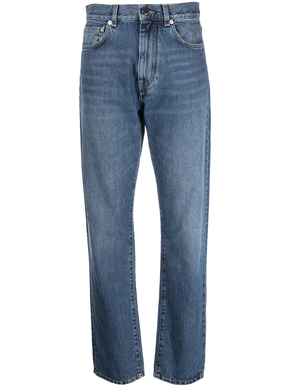 High-Rise Straight-Leg Jeans