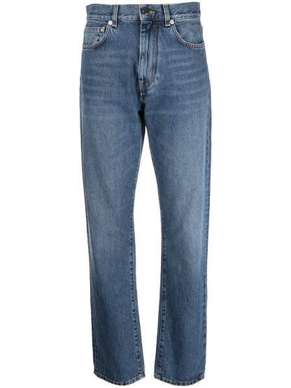 High-Rise Straight-Leg Jeans
