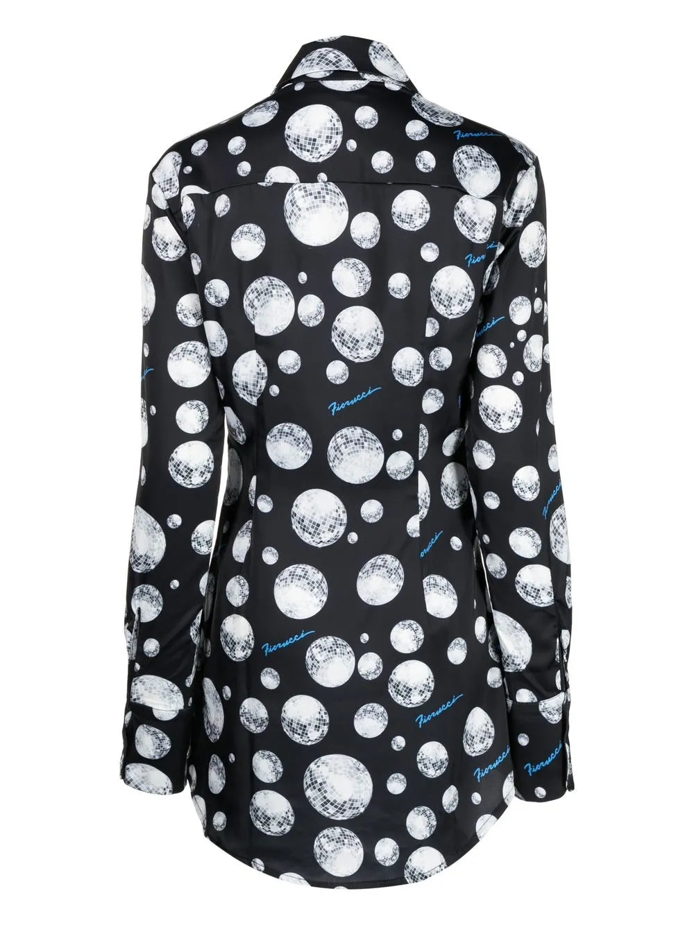 Disco-Ball Print Long-Sleeve Shirt