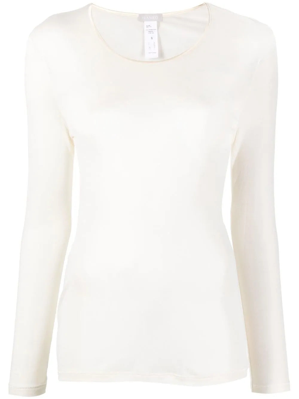Long-Sleeve Silk Top