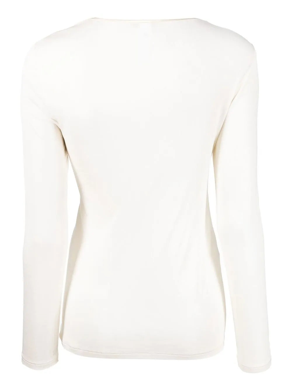 Long-Sleeve Silk Top