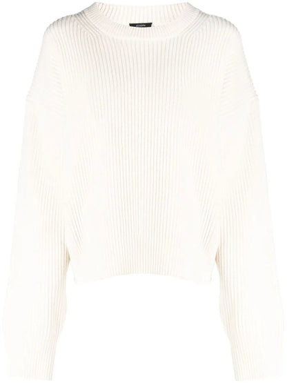 Round-Neck Knitted Jumper