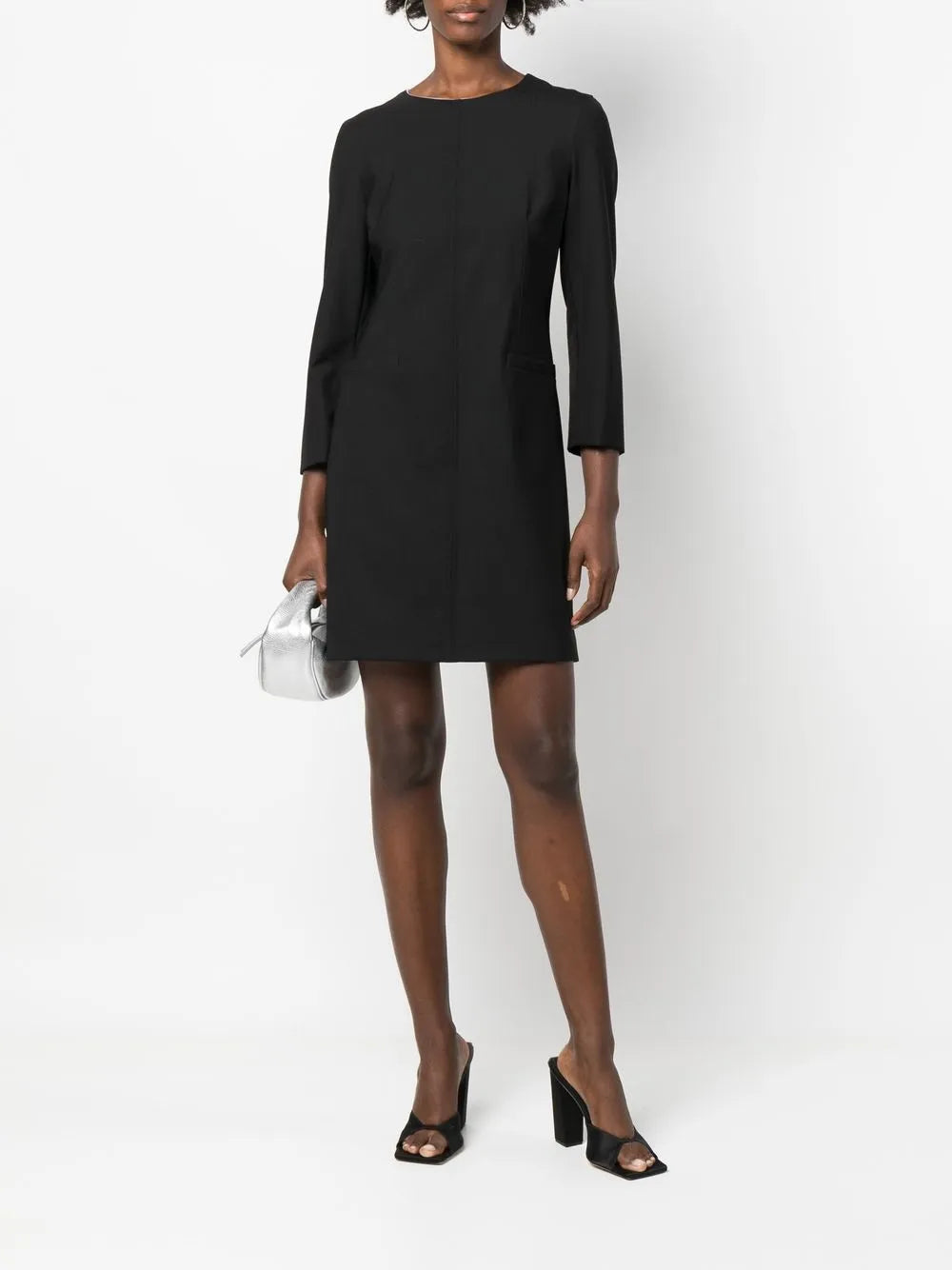 Round Neck Shift Dress