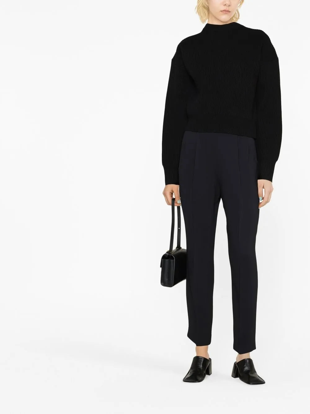 High-Waisted Tailored Trousers