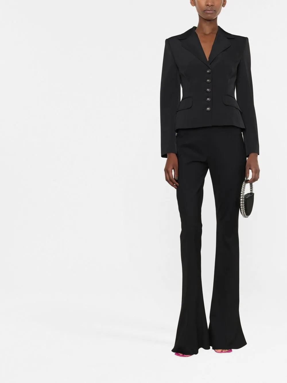 Logo-Plaque Button-Fastening Blazer