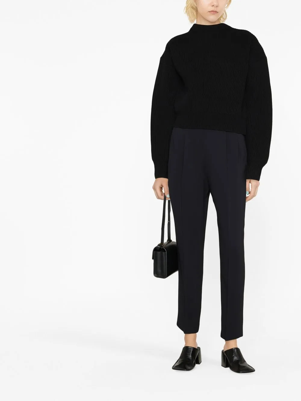 Round-Neck Knitted Jumper