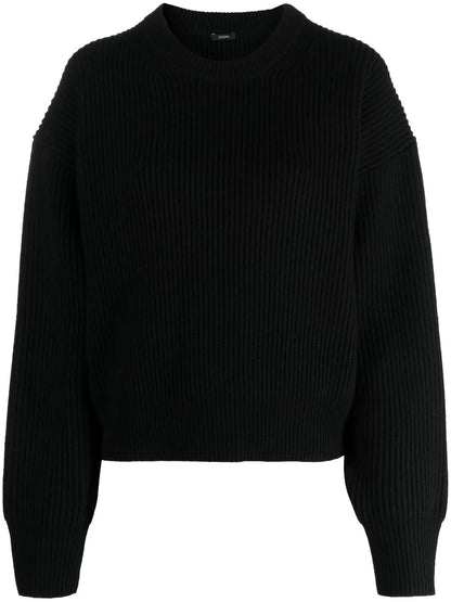 Round-Neck Knitted Jumper