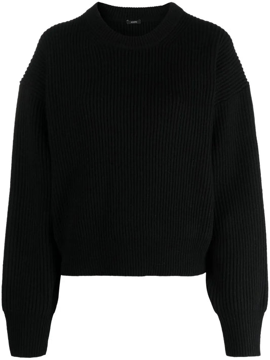 Round-Neck Knitted Jumper