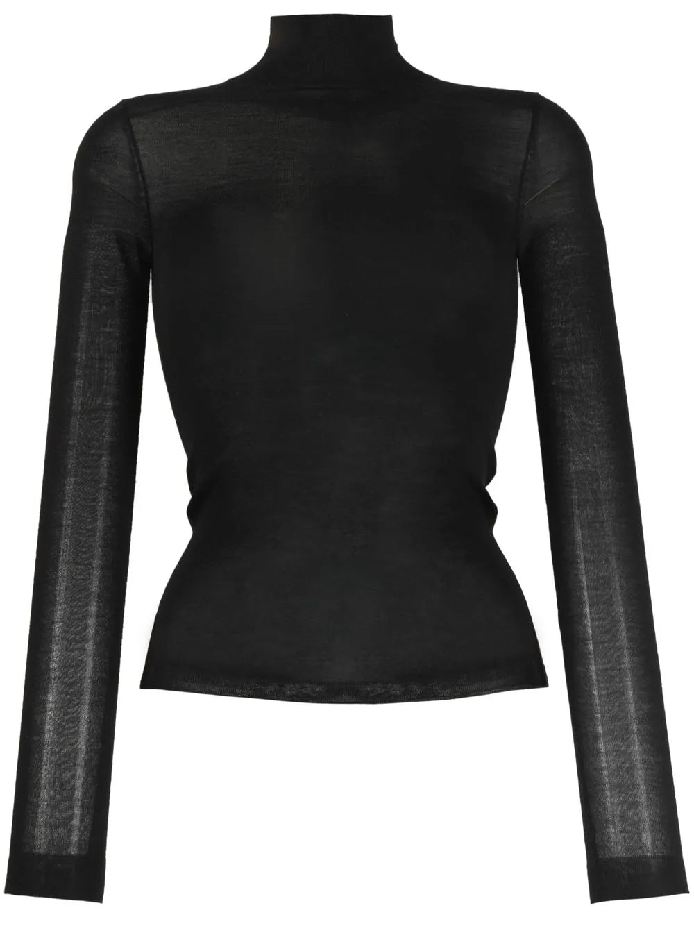 Semi-Sheer Merino Knit Top