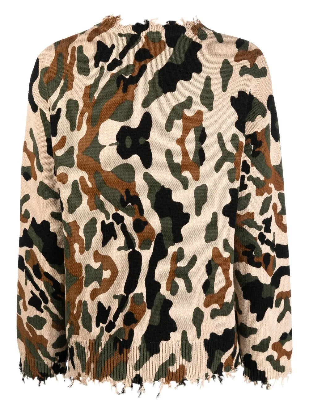Camouflage Jersey-Knit Jumper
