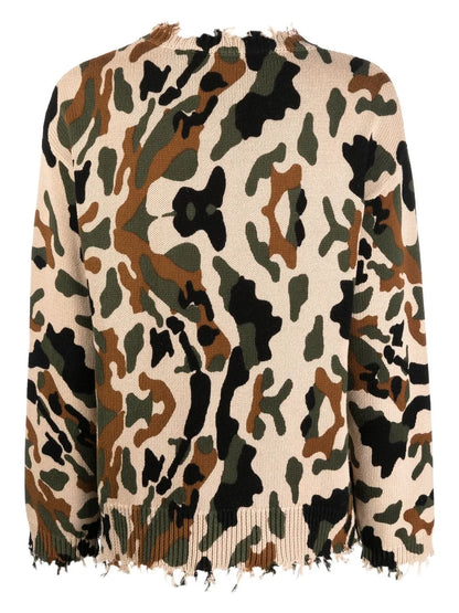 Camouflage Jersey-Knit Jumper