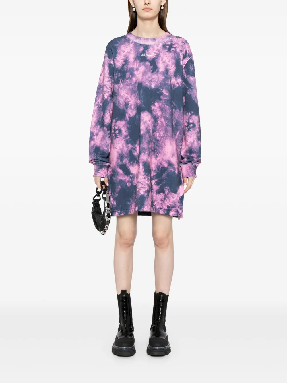 Arrows Tie-Dye Sweatshirt Dress