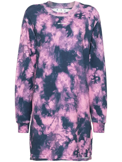 Arrows Tie-Dye Sweatshirt Dress