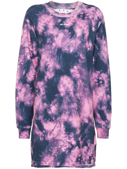Arrows Tie-Dye Sweatshirt Dress