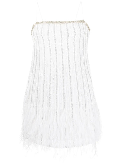 Rubina Sequin Feather Embellished Dress