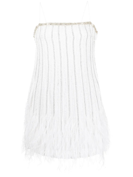 Rubina Sequin Feather Embellished Dress