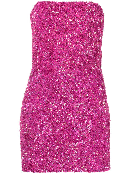 Heather Sequin-Embellished Off-Shoulder Minidress
