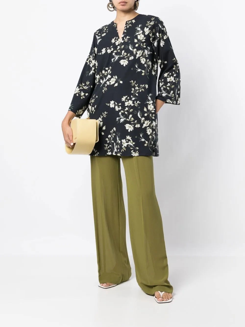 Floral-Print Cotton-Blend Tunic