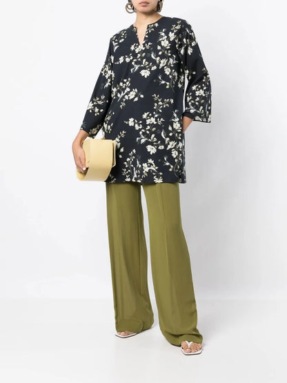 Floral-Print Cotton-Blend Tunic