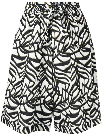 Geometric-Print Bermuda Shorts