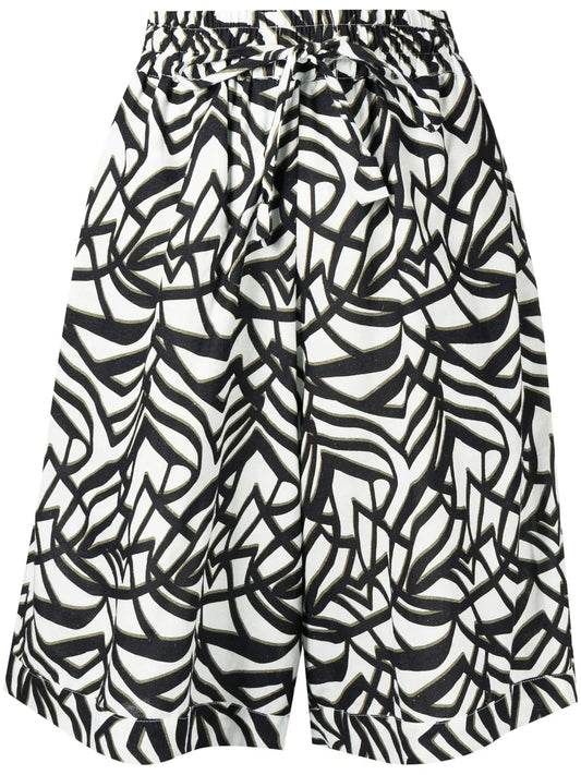Geometric-Print Bermuda Shorts