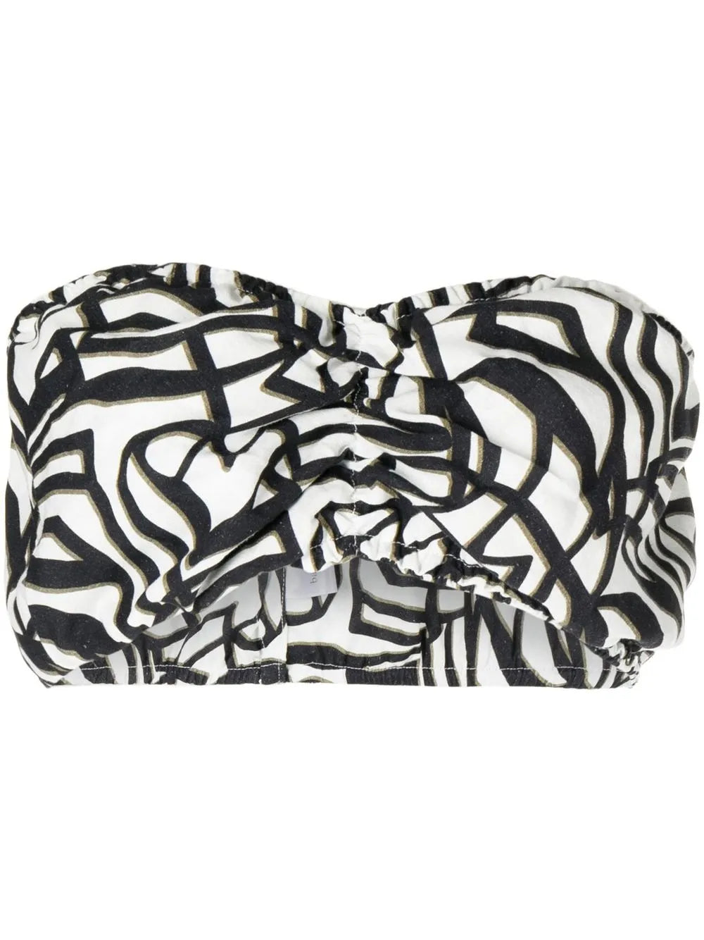 Geometric-Print Bandeau Top