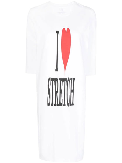 Slogan-Print Longline T-Shirt