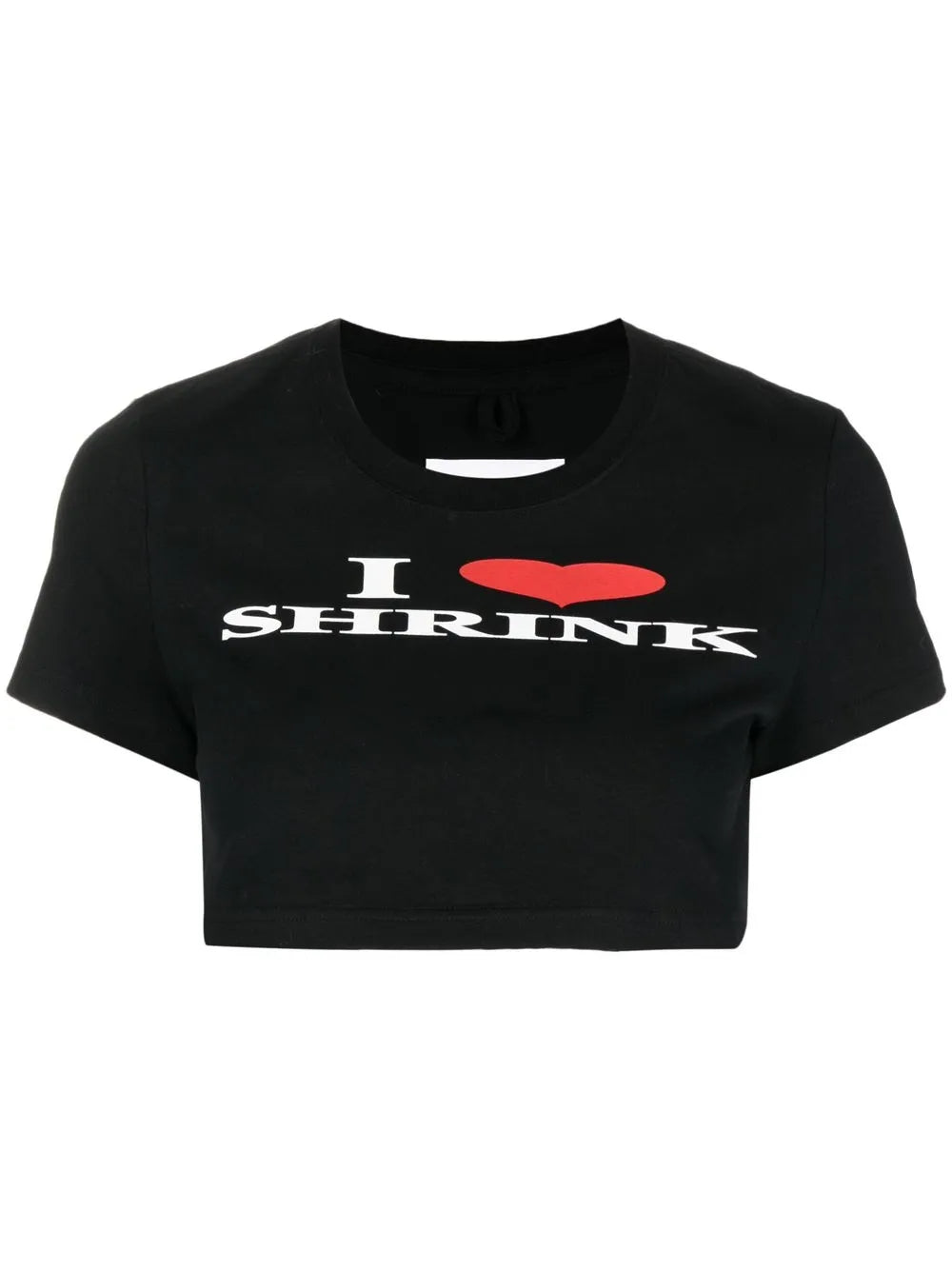 Slogan-Print Cropped T-Shirt