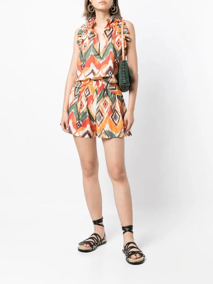 Argentina Geometric Shorts