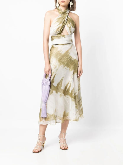 Tie-Dye Halterneck Top