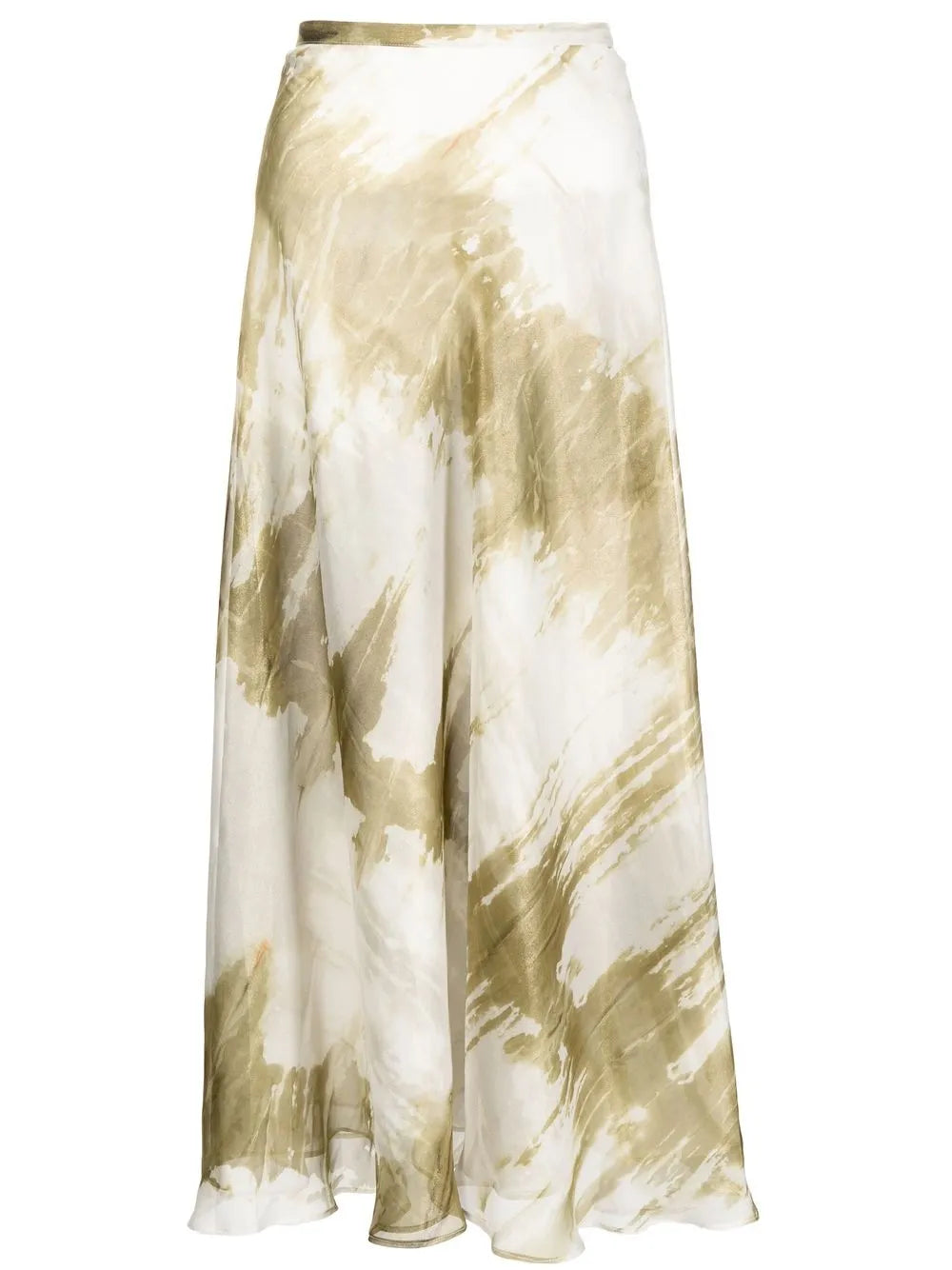 Tie-Dye A-Line Midi Skirt