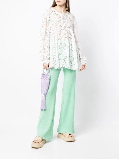 Crochet Flared Blouse